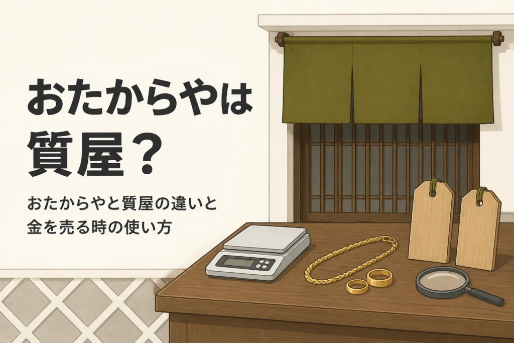 おたからやは質屋かを表したアイキャッチ